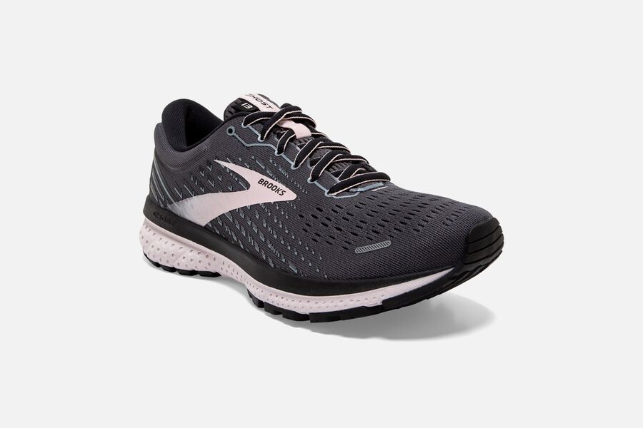 Brooks Running Shoes Womens Black/Pink - Ghost 13 Road - 2340-AQPLU